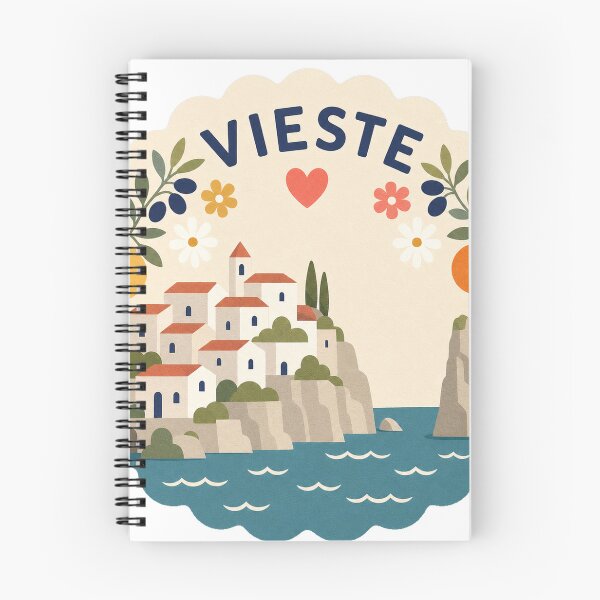 Item preview, Vieste Italy Travel Souvenir Modern Folk Art designed and sold by VisualArtsOasis.