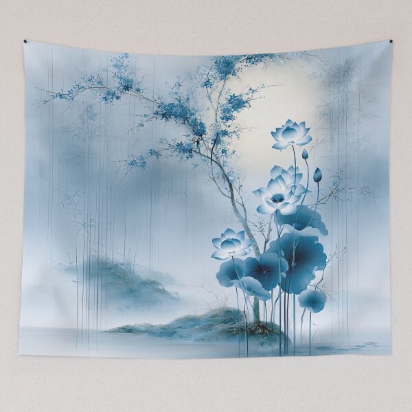 Item preview, Serenade of the Azure Lotus designed and sold by bloorose.