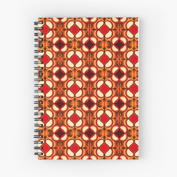 Item preview, Retro 70s Groovy Psychedelic Wave - Orange Vintage Pattern designed and sold by UniqueDesign751.