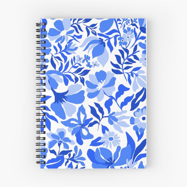 Item preview, Tropical Floral Hero Blue designed and sold by Fabricatemyart.