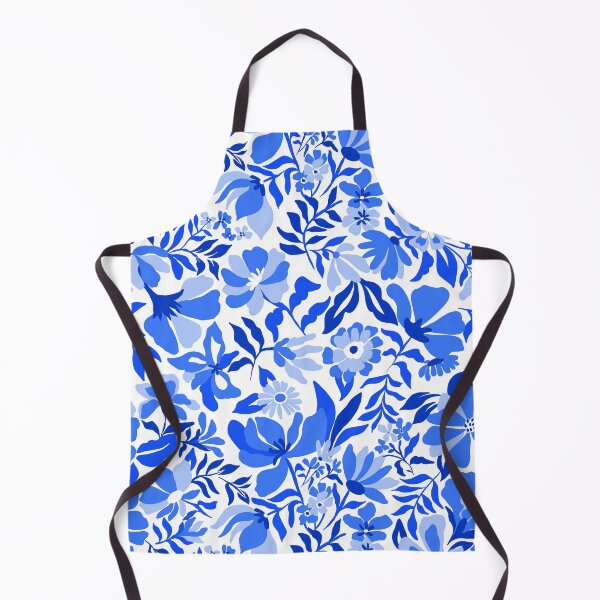 Artikelvorschau, Tropisches Blumen-Hero-Blau entworfen und verkauft von Fabricatemyart.