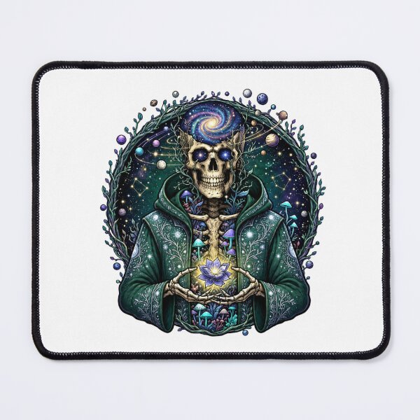 Item preview, Cosmic Skeleton | Galaxy Grim Reaper | Celestial Skull & Lotus designed and sold by MrDev.