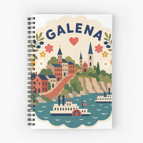 Item preview, Galena USA Travel Souvenir Modern Folk Art designed and sold by VisualArtsOasis.