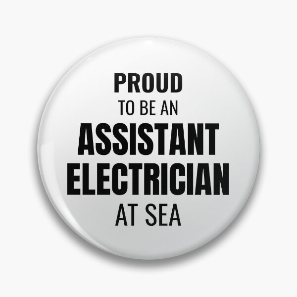 Item preview, Proud to be an Assistant Electrician at Sea (Black) designed and sold by ShipCrewNation.
