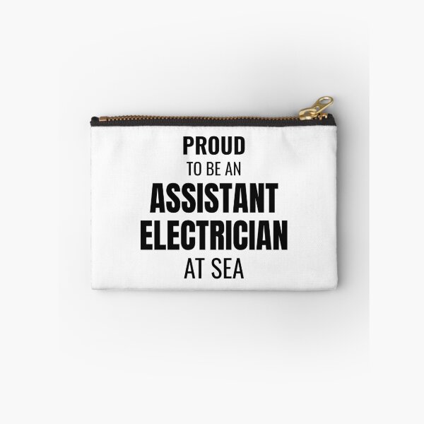 Item preview, Proud to be an Assistant Electrician at Sea (Black) designed and sold by ShipCrewNation.