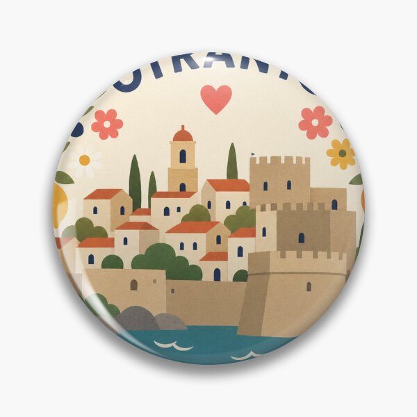 Item preview, Otranto Italy Travel Souvenir Modern Folk Art designed and sold by VisualArtsOasis.