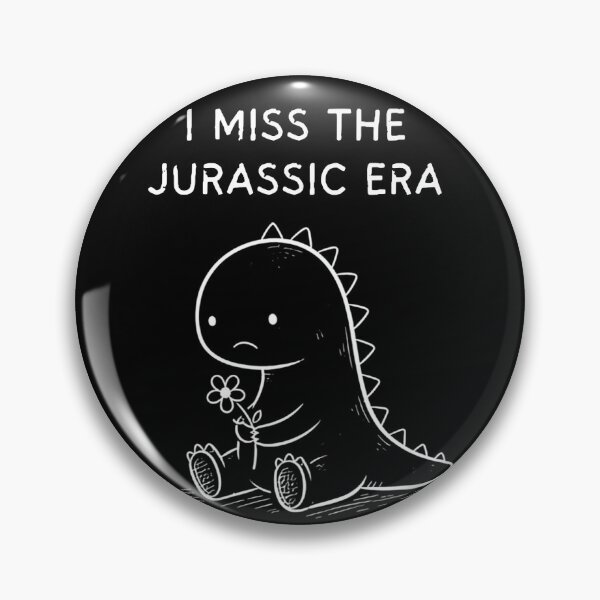 Item preview, I Miss the Jurassic Era T-Shirt – Sad Dinosaur Doodle, Funny Dino Dark Humor Shirt, Cute Prehistoric Gift designed and sold by SakuraHQ.