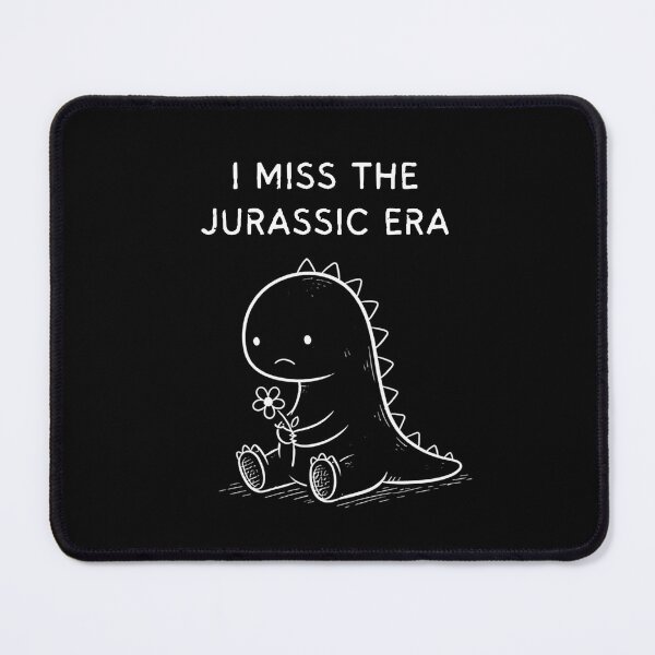 Item preview, I Miss the Jurassic Era T-Shirt – Sad Dinosaur Doodle, Funny Dino Dark Humor Shirt, Cute Prehistoric Gift designed and sold by SakuraHQ.