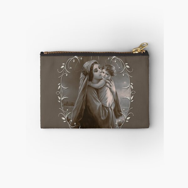 Item preview, Vintage Madonna and Child with Silver Frame designed and sold by homemadecreate.
