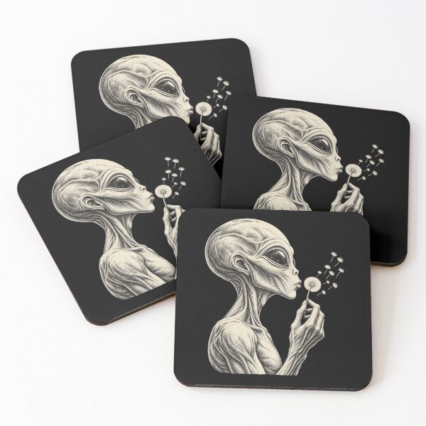 Item preview, Alien With Dandelion Wish Seeds designed and sold by elderberry.