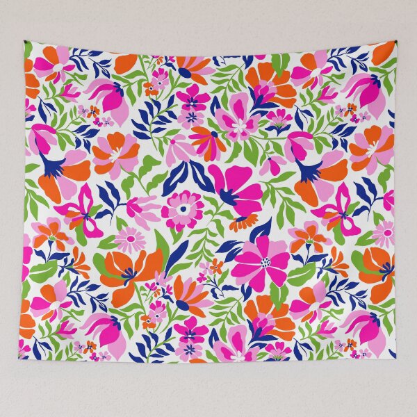 Item preview, Tropical Floral Hero Multi designed and sold by Fabricatemyart.