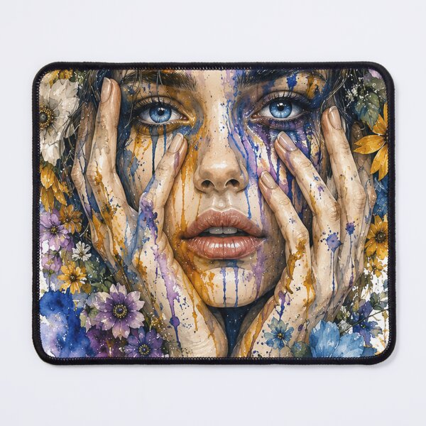 Item preview, watercolor portrait of a woman designed and sold by Anime9122.