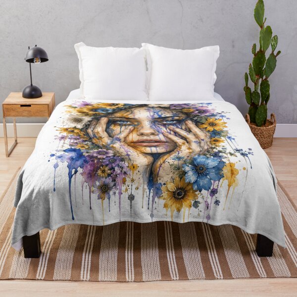 Item preview, watercolor portrait of a woman designed and sold by Anime9122.