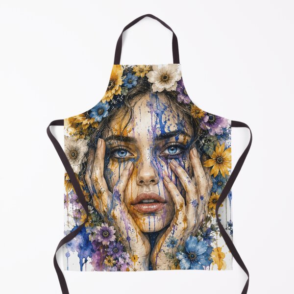 Item preview, watercolor portrait of a woman designed and sold by Anime9122.