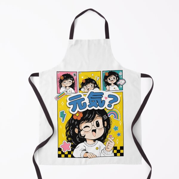 Item preview, Genki? – Kawaii Manga Girl & Colorful Expressions designed and sold by SD-Din.