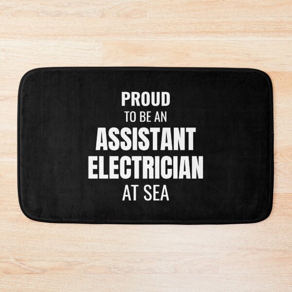 Item preview, Proud to be an Assistant Electrician at Sea (White) designed and sold by ShipCrewNation.