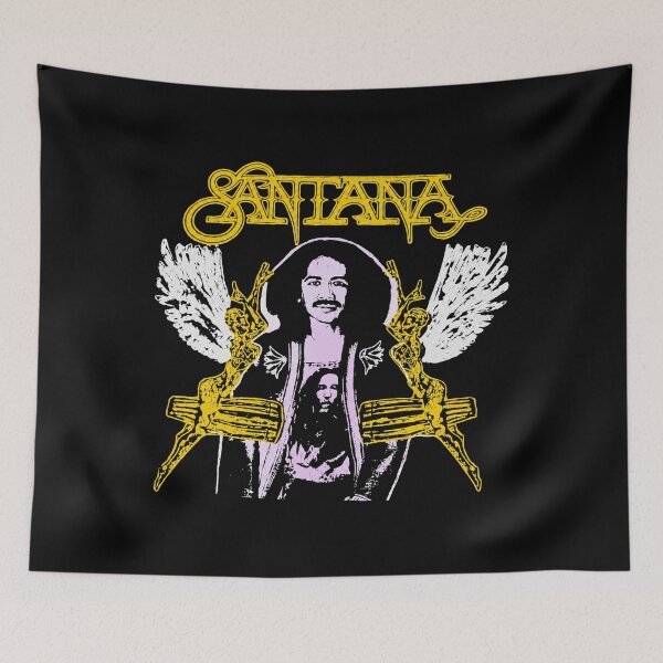 Item preview, Vintage Santana Graphic, Classic Rock Music, Retro Guitar Legend designed and sold by WildHeartsStore.
