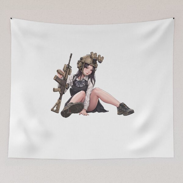 Item preview, Tactical School Girl - Anime Special Ops designed and sold by RAWLIFEGRAPHIC.