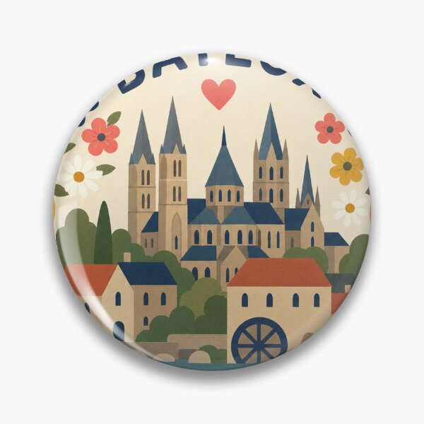 Item preview, Bayeux France Travel Souvenir Modern Folk Art designed and sold by VisualArtsOasis.