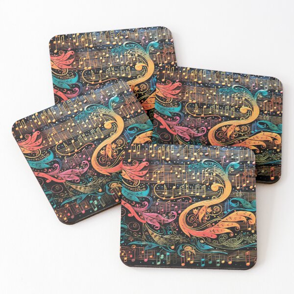 Item preview, Musical pattern. Musical notes and flowers. designed and sold by MagelliShop.