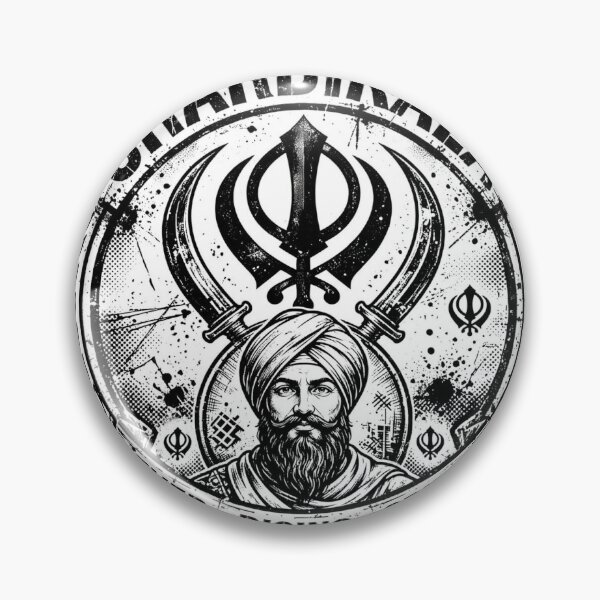 Item preview, Chardikala Ever Rising Spirit Sikh Khanda Warrior Design designed and sold by Softlife by Harvir.