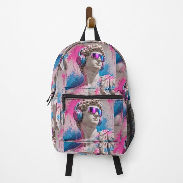 Item preview, Synthwave David Modern Cyberpunk Renaissance Art designed and sold by Ink-verse-.