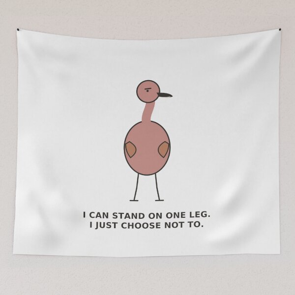Item preview, "I Can Stand On One Leg, I Just Choose Not To" Funny Flamingo designed and sold by Kiinaaa.