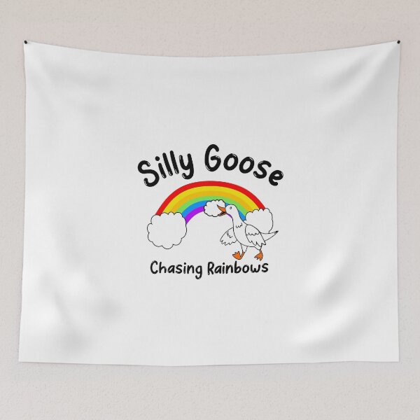Item preview, Silly Goose Chasing Rainbows designed and sold by Sartoris Art.