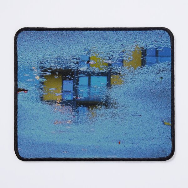 Item preview, Impressionistic Colored Building Reflection on Blue Water designed and sold by Cyal02.