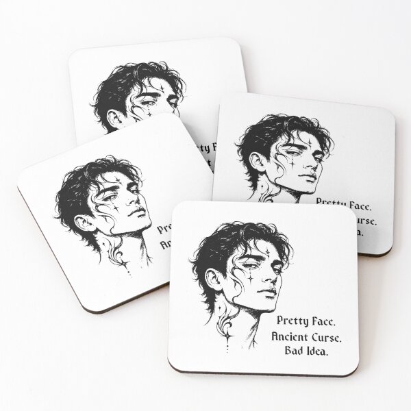 Item preview, Pretty Face Ancient Curse Bad Idea – Dark Romantasy Gothic Humor  designed and sold by witchlingart.
