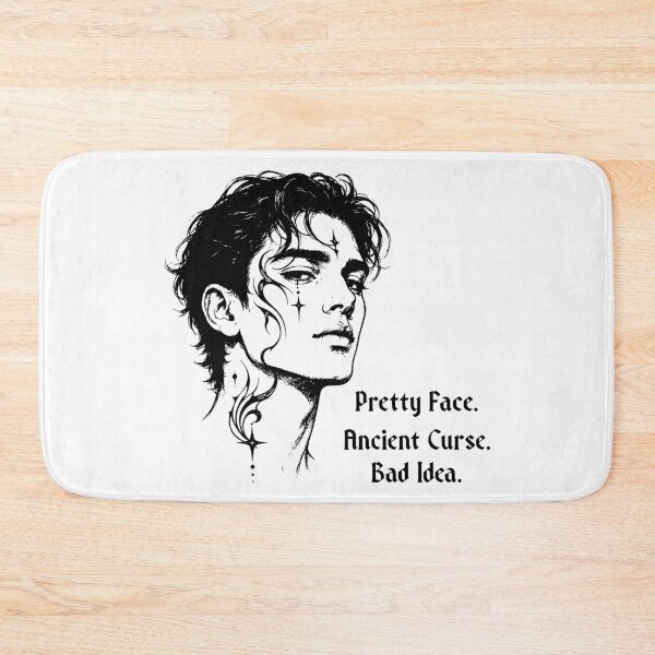 Item preview, Pretty Face Ancient Curse Bad Idea – Dark Romantasy Gothic Humor  designed and sold by witchlingart.