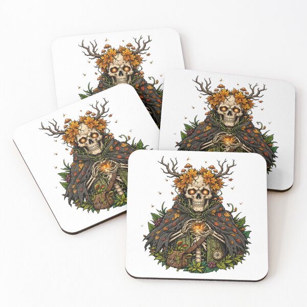 Item preview, Autumn Skeleton Wanderer | Fall Forest Reaper | Harvest Spirit designed and sold by MrDev.