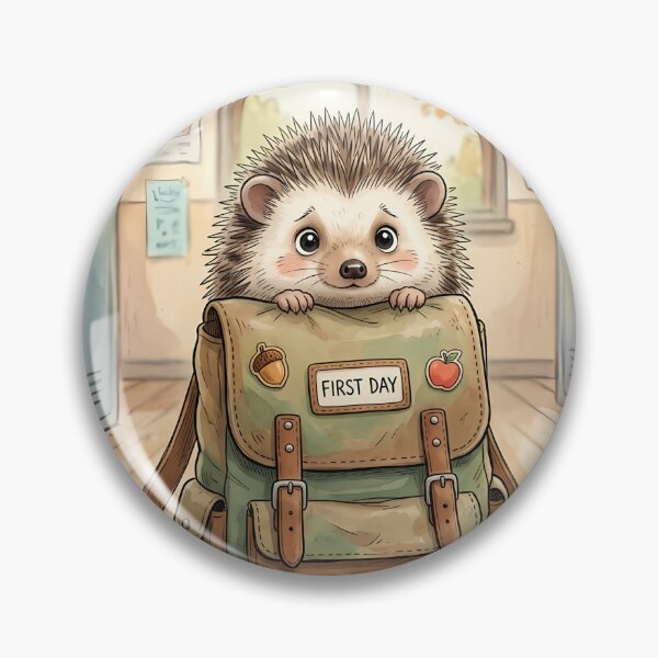 Item preview, Cute Hedgehog First Day Of School designed and sold by VibranPalette.