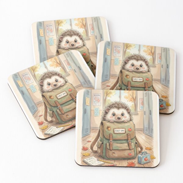 Item preview, Cute Hedgehog First Day Of School designed and sold by VibranPalette.