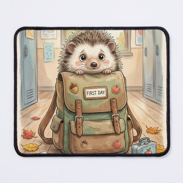 Item preview, Cute Hedgehog First Day Of School designed and sold by VibranPalette.