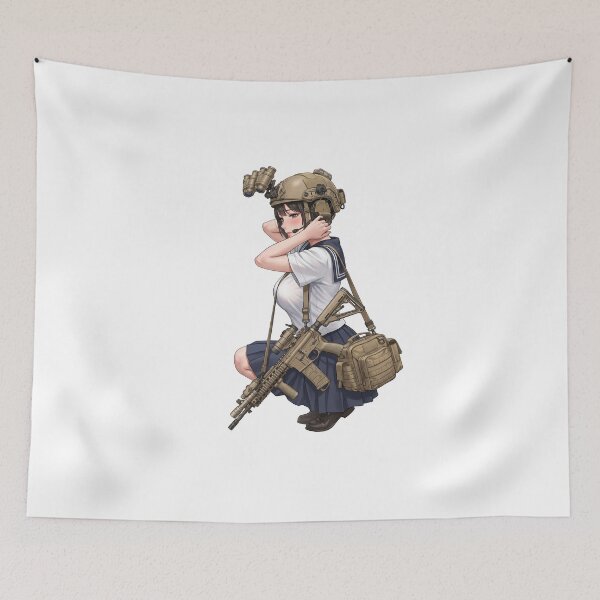 Item preview, Tactical School Girl - Anime Special Ops designed and sold by RAWLIFEGRAPHIC.