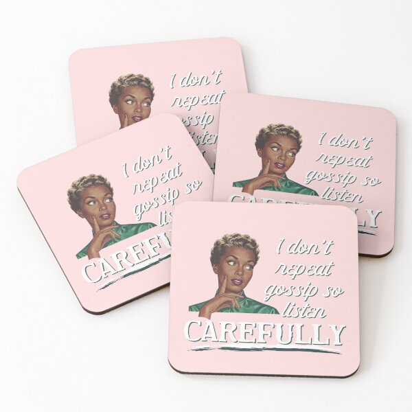 Item preview, I Don't Repeat Gossip So Listen Carefully Retro Vintage Humor Graphic designed and sold by RahniNM.