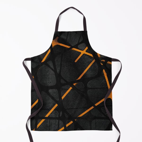 Item preview, Black Orange Grunge Geometric Pattern designed and sold by Evan-Tees.