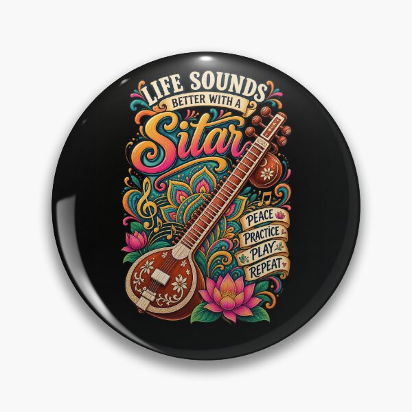 Item preview, Sitar Player Classical Music String Instrument designed and sold by MagicSD Designs.