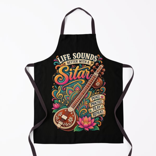 Item preview, Sitar Player Classical Music String Instrument designed and sold by MagicSD Designs.