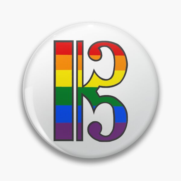 Item preview, Alto/Tenor Clef - Gay Pride designed and sold by TheReedRoom.