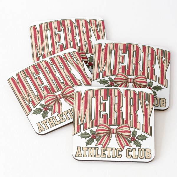 Item preview, Merry Athletic Club Christmas | Vintage Preppy Seersucker Holiday Design designed and sold by ARTwy.