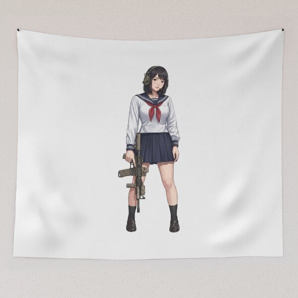 Item preview, Tactical School Girl - Anime Special Ops designed and sold by RAWLIFEGRAPHIC.