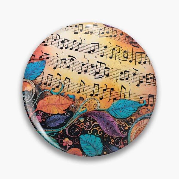 Item preview, Musical pattern. Musical notes and flowers. designed and sold by MagelliShop.