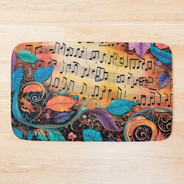 Item preview, Musical pattern. Musical notes and flowers. designed and sold by MagelliShop.