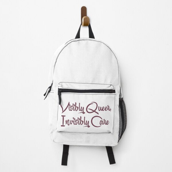 Item preview, Visibly Queer Invisibly Care Elegant Script Typography designed and sold by EchoPrint Co..