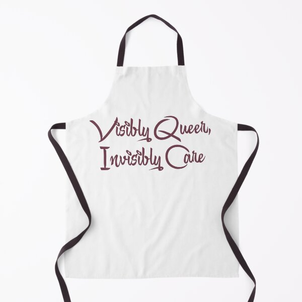 Item preview, Visibly Queer Invisibly Care Elegant Script Typography designed and sold by EchoPrint Co..