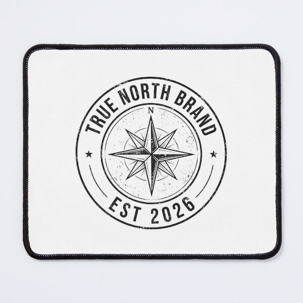 Item preview, True North Brand Compass Badge Grunge T-shirt Design designed and sold by Softlife by Harvir.