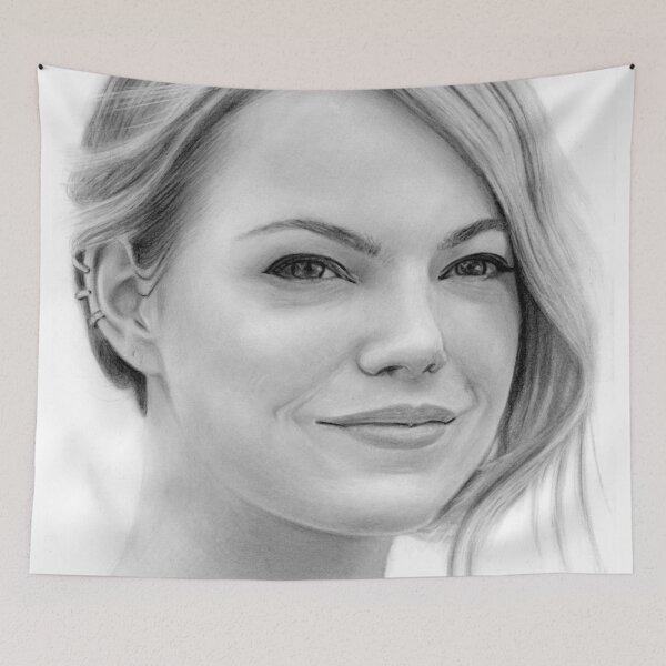 Item preview, Emma Stone Portrait designed and sold by daverives.