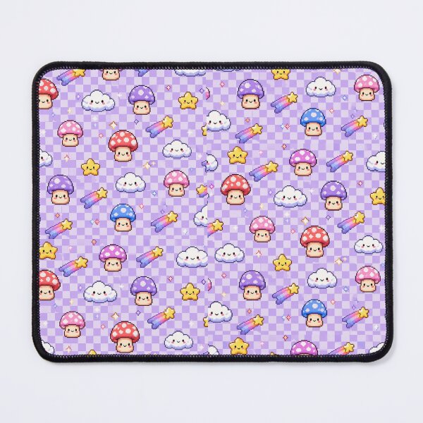 Item preview, Aesthetic Pastel Kawaii Mushroom Pattern designed and sold by Ink-verse-.